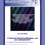 Blog Tip of the Week; 4 Personal Branding Mistakes 